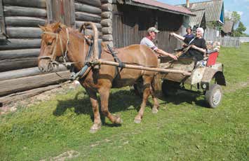 В родной деревне