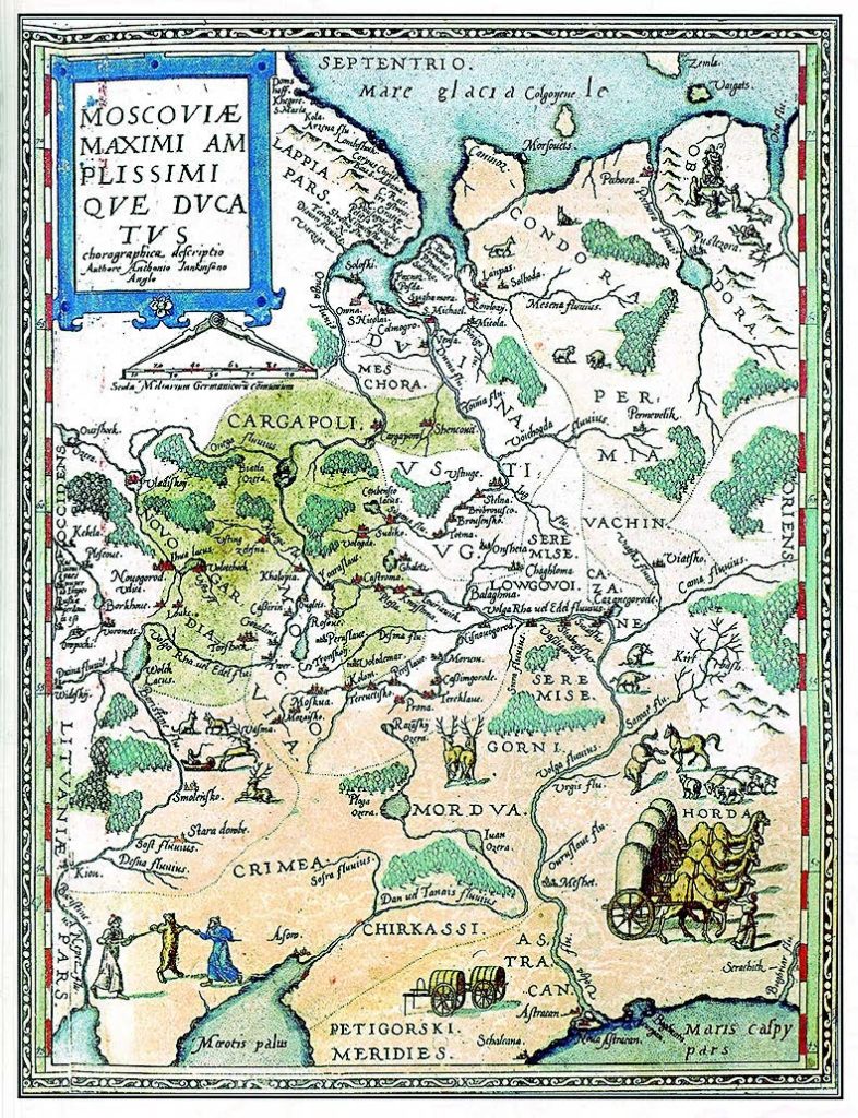 Карта Московского Великого княжества 1593 года