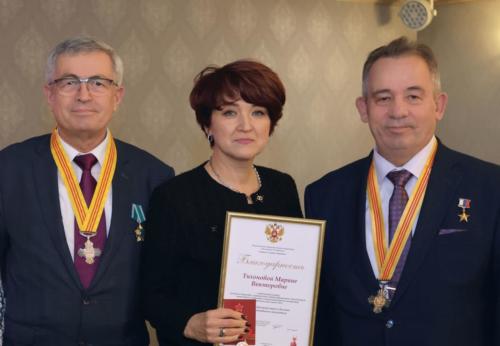 Награждаемая Марина Тихонова