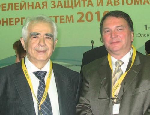 Г. Нудельман и Я. Законщек (Словения) на конференции РЗА СИГРЭ, Екатеринбург, 2013 г.