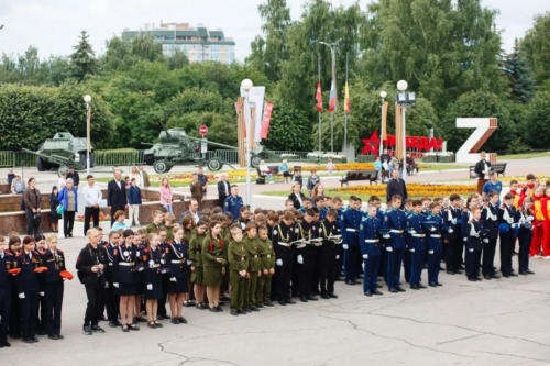 В Парке Победы Чебоксар прошёл V традиционный Урок Мужества, посвящённый Дню памяти и скорби